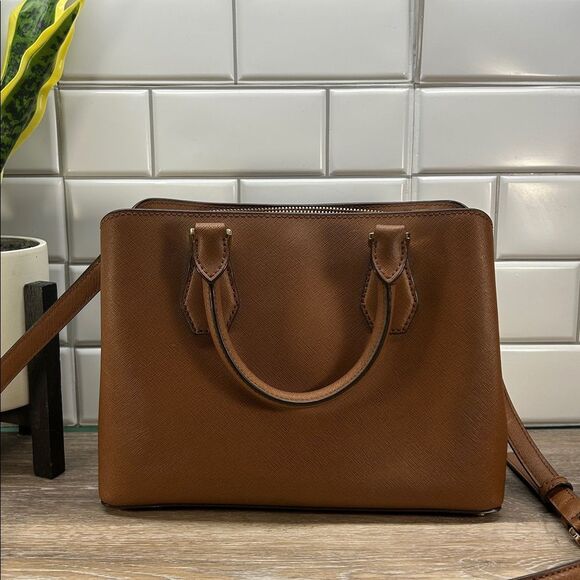 4211 Michael Kors Tan Satchel Bag 244654211 - Picture 2 of 16